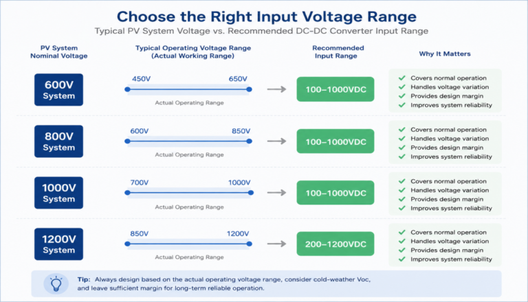 choose the right input voltage