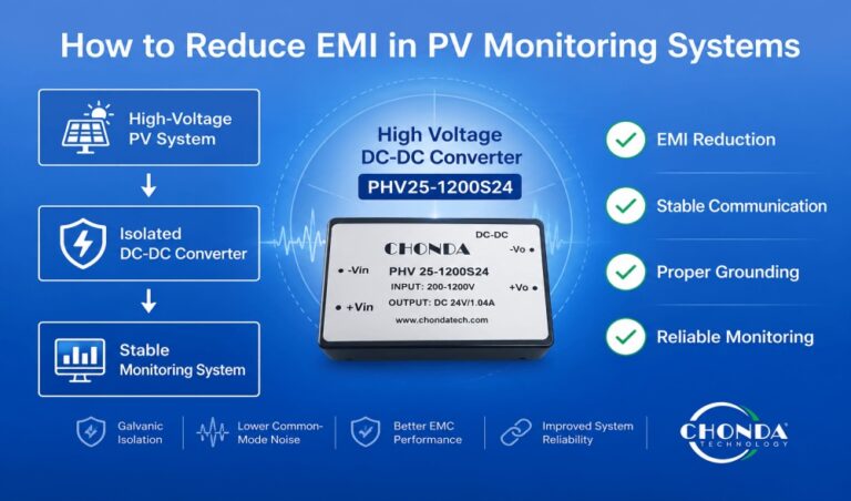 How to Reduce EMI in PV Monitoring Systems