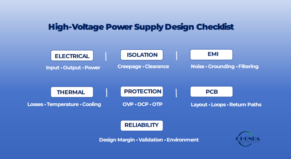 High-Voltage Power Supply Design Checklist